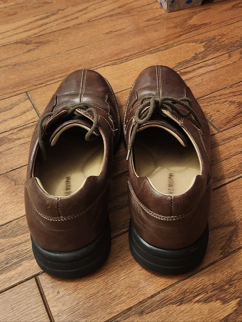 Johnston & Murphy Shuler Bicycle Men's Brown Leather‎ Oxford Tie-Up Size 10